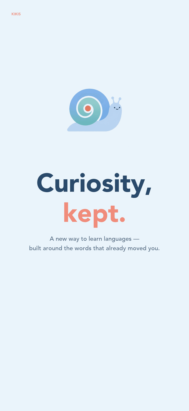 Curiosity, kept